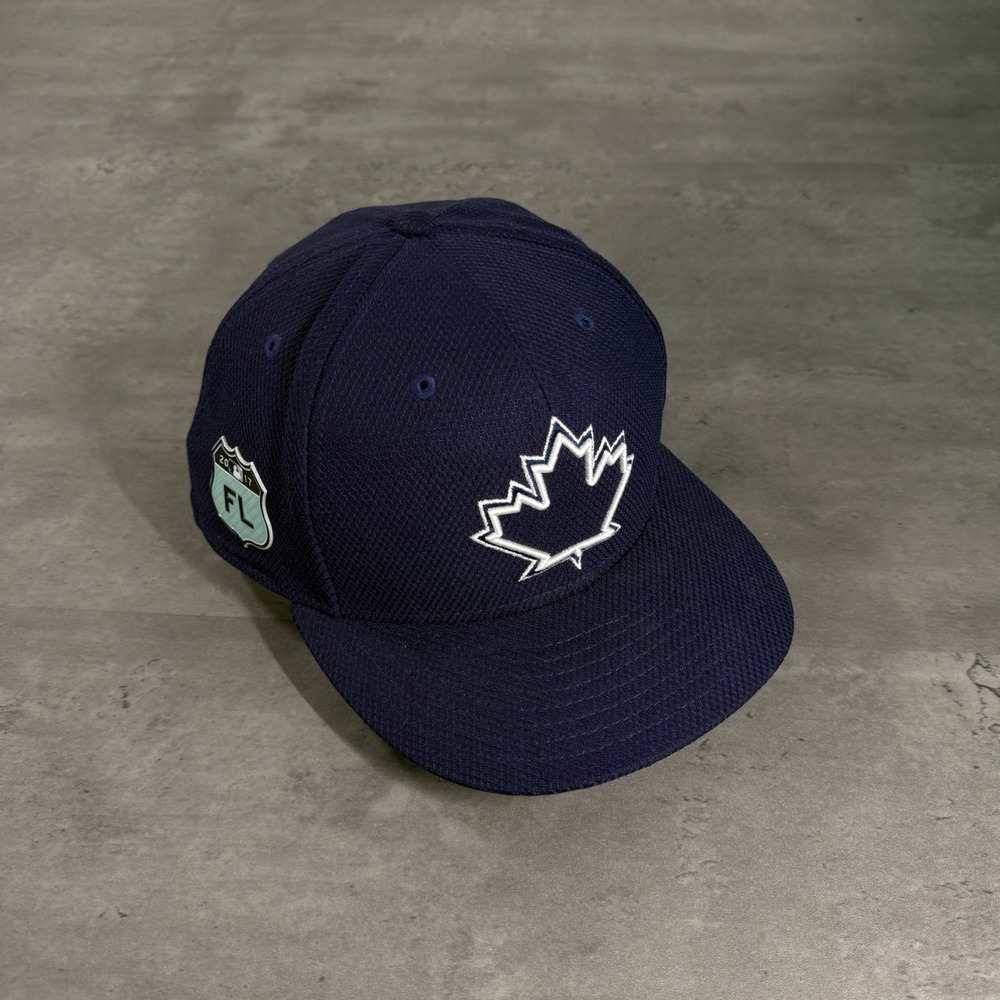 New‎ Era Toronto Blue Jays Hat 7 5/8 Navy 2017 Spring Training Fitted Maple Leaf